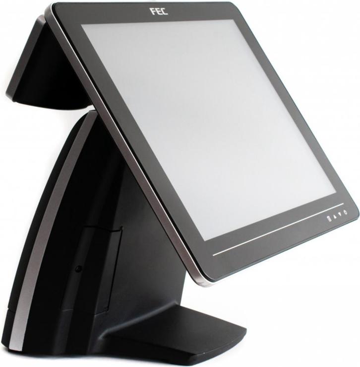 FEC AerPos AP-3435, Computers en Software, Desktop Pc's, Gebruikt, Minder dan 2 Ghz, SSD, 4 GB, Met monitor, Ophalen of Verzenden