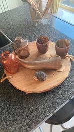 Houten dienblad, Huis en Inrichting, Woonaccessoires | Dienbladen, Ophalen of Verzenden, Zo goed als nieuw, Rechthoekig, Hout