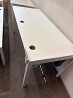 Verstelbaar bureau met lade - 180x80cm, Huis en Inrichting, Bureaus, Ophalen, In hoogte verstelbaar, Gebruikt, Bureau