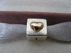 Originele Pandora Bedel  Met gouden Hart, Verzenden, Zo goed als nieuw, Zilver, Pandora