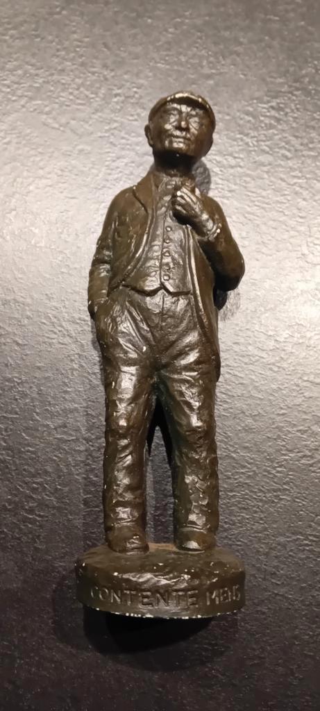 Beeldje 'Contente Mens', Verzamelen, Beelden en Beeldjes, Mens, Verzenden