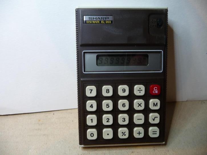 Sharp Elsimate rekenmachine Type: E-203, Verzenden mogelijk, Diversen, Rekenmachines, Ophalen