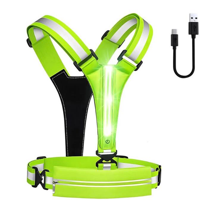 Hardloop wandel vest met verlichting en telefoonvak, Sport en Fitness, Loopsport en Atletiek, Nieuw, Overige typen, Hardlopen