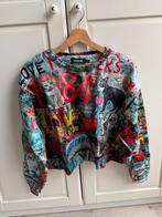 Desigual trui graffiti maat L, Kleding | Dames, Truien en Vesten, Overige kleuren, Maat 42/44 (L), Nieuw, Ophalen of Verzenden