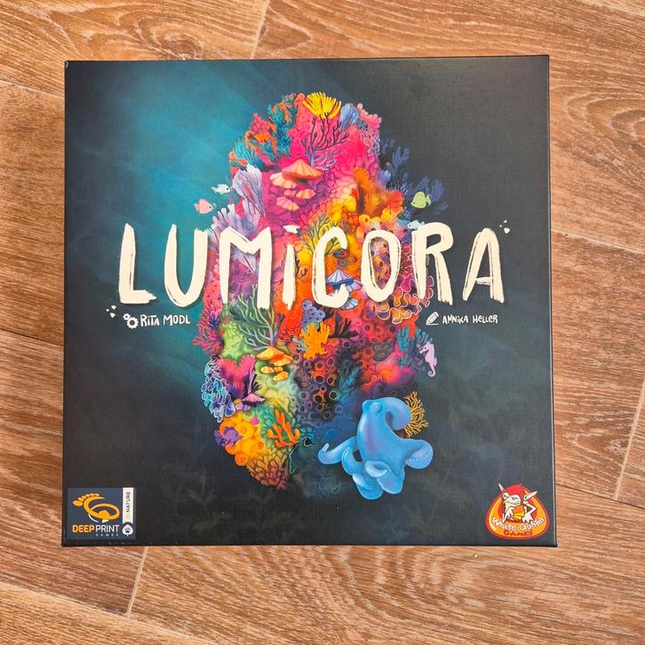 Lumicora bordspel, Hobby en Vrije tijd, Gezelschapsspellen | Bordspellen, Zo goed als nieuw, Een of twee spelers, Drie of vier spelers