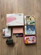 Nintendo DS Lite roze + Nintendogs in doos, Spelcomputers en Games, Ophalen of Verzenden, Zo goed als nieuw, Roze, DS Lite