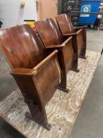Vintage bioscoop stoelen 3 op rij vast, Ophalen