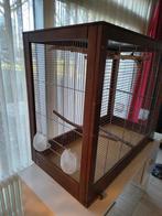 Mooie houten vogelkooi 98.5x51x81.5cm, Ophalen, Hout, Vogelkooi