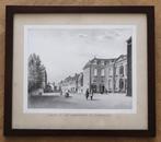 Antieke prent Gezicht op het Gerechtshof te Middelburg 1851, Antiek en Kunst, Ophalen