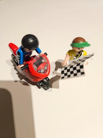 Playmobil 4780 Motorcoureur met Finishvlag beschikbaar voor biedingen