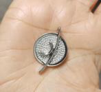 925 zilveren hanger met Zirconia steen, Sieraden, Tassen en Uiterlijk, Kettinghangers, O.T., Wit, Nieuw, Ophalen of Verzenden