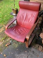 Gratis IKEA Stoel - Rood Leer, Ophalen, Gebruikt, Minder dan 75 cm, Leer