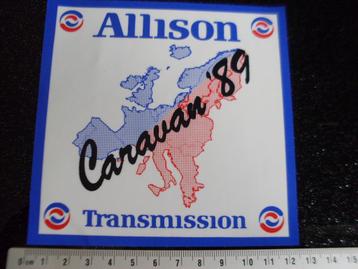 ruit sticker Allison Transmission logo caravan 1989 logo beschikbaar voor biedingen