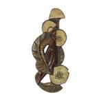 Bloemen Sculptuur Kunstwerk Paul Vermeire Perignem 47cm, Antiek en Kunst, Ophalen of Verzenden