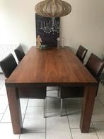 Bert Plantagie massief noten tafel 200x100x76, Ophalen, 200 cm of meer, 50 tot 100 cm, Zo goed als nieuw