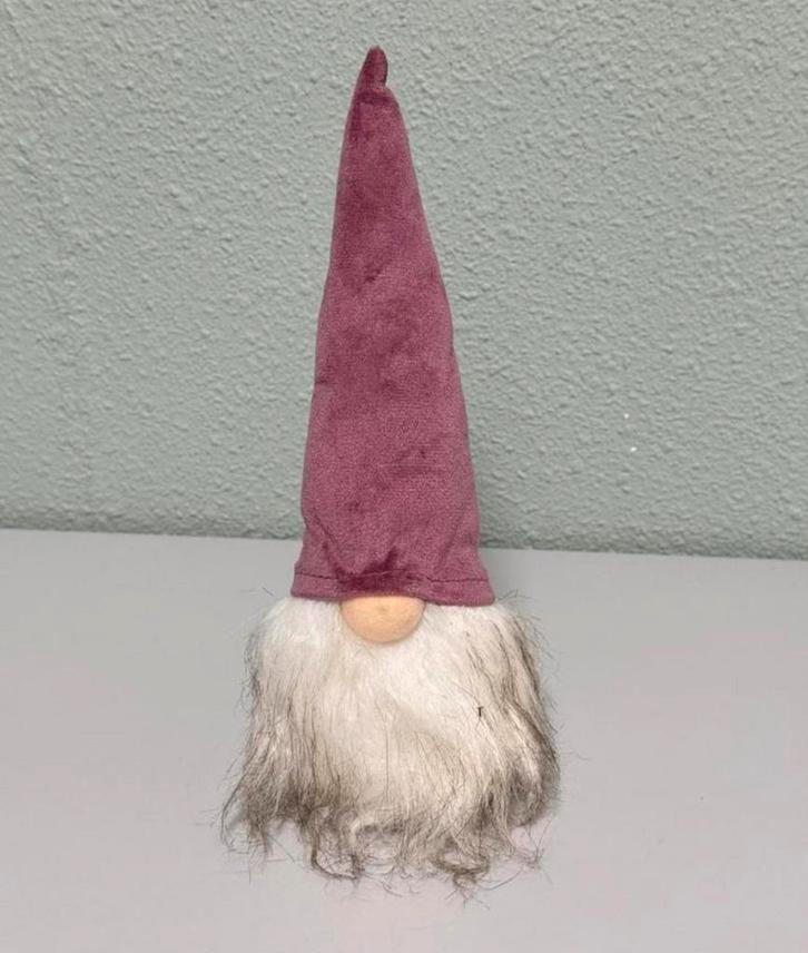 Gnoom kerstmis kabouter met puntmuts en baard 27cm hoog, Diversen, Kerst, Zo goed als nieuw, Ophalen of Verzenden