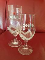 Omer bierglazen (2 stuks), Verzamelen, Ophalen of Verzenden, Nieuw, Glas of Glazen, Overige merken