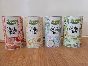Pickwick Joy of tea theeblikken (4 stuks = complete set) beschikbaar voor biedingen