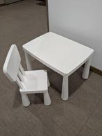 Kindertafel en stoeltje Ikea Mammut, Kinderen en Baby's, Kinderkamer | Tafels en Stoelen, Ophalen, Gebruikt, Tafel(s) en Stoel(en)