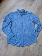Boss overhemd gemeleerd blauw - maat 45 / XXL, Kleding | Heren, Overhemden, BOSS, Blauw, Ophalen of Verzenden, Zo goed als nieuw