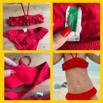 116-122 (120 cm) United colors of Benetton|mooie rode bikini, Maat 116, Meisje, Ophalen of Verzenden, Zo goed als nieuw