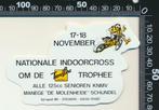 Sticker: Nationale Indoorcross om de Trendline Trophee - Man, Verzenden, Zo goed als nieuw, Auto of Motor
