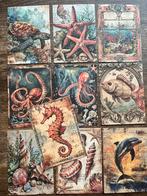 10 vel papier, 10x14 cm, zeedieren, Hobby en Vrije tijd, Scrapbooking, Ophalen of Verzenden, Nieuw, Papier of Karton