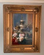 Groot schilderij in barok lijst stil leven, Ophalen of Verzenden