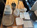 Gehele porseleinen servies met ijsemmer en keukenrolhouder, Ophalen, Overige typen, Zo goed als nieuw, Overige stijlen