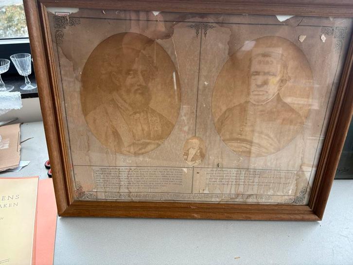 Antiek gedenkdocument “Antoine Haasech & Servais Swelsen”, Antiek en Kunst, Kunst | Schilderijen | Klassiek, Verzenden