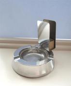 Oude Asbak met lucifershouder. Jaren '50. Verchroomd met bak, Verzamelen, Rookartikelen, Aanstekers en Luciferdoosjes, Ophalen of Verzenden