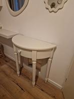 Half Ronde Sidetable / Haltafel, Huis en Inrichting, Tafels | Bijzettafels, Gebruikt, Rond, Ophalen of Verzenden, Landelijk