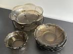 Vintage glazen bordjes, schaal en fruitschaal, Antiek en Kunst, Antiek | Glas en Kristal, Ophalen