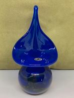 Blauw glas vaasje Mtarfa (140422), Ophalen of Verzenden