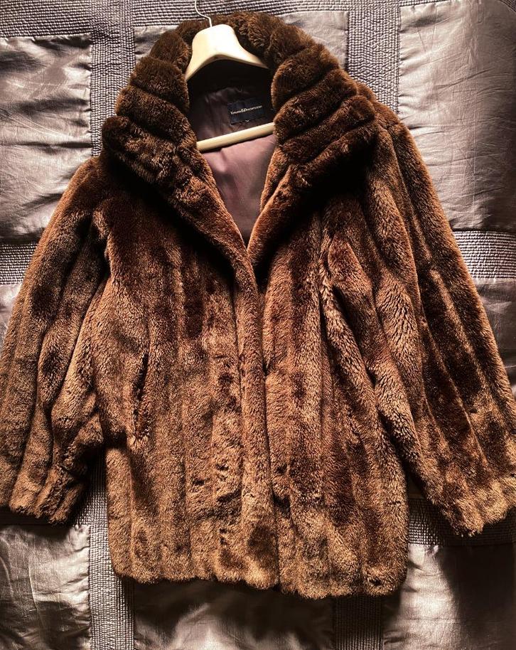 Bontjas, Kleding | Dames, Jassen | Winter, Zo goed als nieuw, Bruin, Ophalen of Verzenden