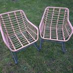 Stoel bamboe relaxstoel tuinstoel terrasstoel Ibiza style, Huis en Inrichting, Stoelen, Ophalen, Gebruikt, Bruin, Twee