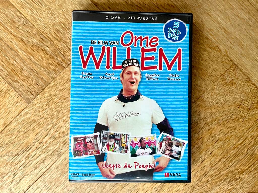 De Film van Ome Willem - Complete 5 DVD Boxset (krasvrij), Cd's en Dvd's, Dvd's | Kinderen en Jeugd, Zo goed als nieuw, Tv fictie