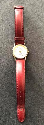 Vintage Junghans Quartz dames horloge, Sieraden, Tassen en Uiterlijk, Overige merken, Staal, Gebruikt, Leer