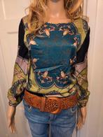 GC Fontana zijde blouse tuniek zgan Kerst 40 L, Ophalen of Verzenden, Zo goed als nieuw, Maat 38/40 (M), Lange mouw