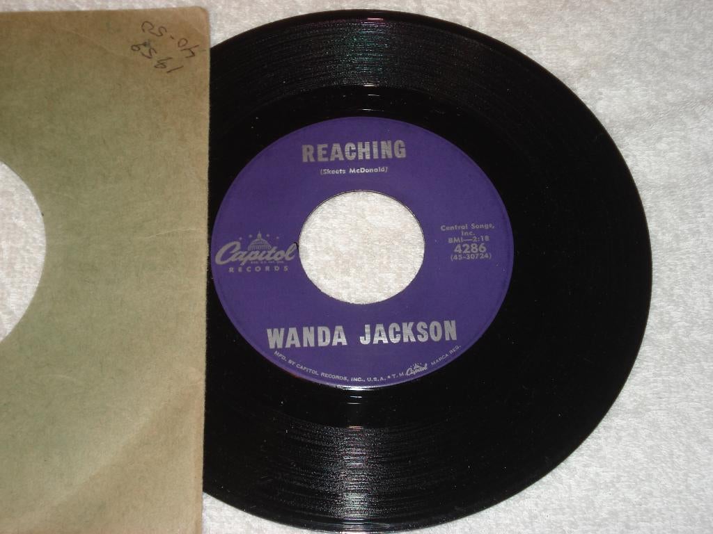 Wanda Jackson    Reaching   Usa    Orgineel, Cd's en Dvd's, Vinyl Singles, Zo goed als nieuw, Country en Western, Ophalen of Verzenden