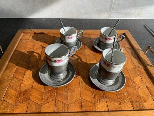 4 kopjes van Sebring porselein (vintage uit de jaren '60), Antiek en Kunst, Antiek | Porselein, Ophalen