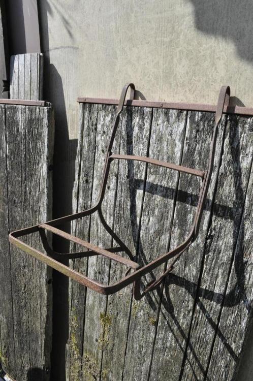 Brocant antiek vracht fietsrek leuk voor in de tuin of kamer, Antiek en Kunst, Curiosa en Brocante, Ophalen of Verzenden