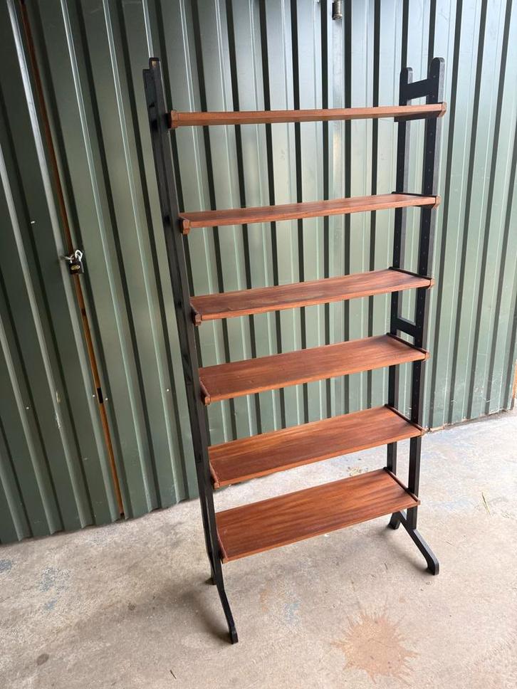 Vintage Simpla Lux Wandmeubel Teak, Huis en Inrichting, Kasten | Stellingkasten, Gebruikt, Ophalen of Verzenden