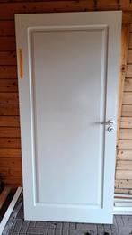 Binnen deur massief incl scharnieren en klink ( toilet sluit, Doe-het-zelf en Verbouw, Deuren en Horren, 80 tot 100 cm, Gebruikt