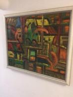 Schilderij , Olieverf op doek/canvas/H.v.Zanten, Ophalen of Verzenden