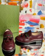 Gucci bordeaux web trim loafers schoenen maat 30 (420 euro), Verzenden, Jongen of Meisje, Gucci, Schoenen