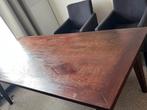 Mooie donkerbruine eettafel 207x90 gratis af te halen, Huis en Inrichting, Tafels | Eettafels, Ophalen, Gebruikt, 200 cm of meer