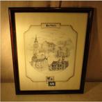 Prachtige Glasgravure - Oostmalle - Swaenepoel - 47x39, Antiek en Kunst, Ophalen of Verzenden