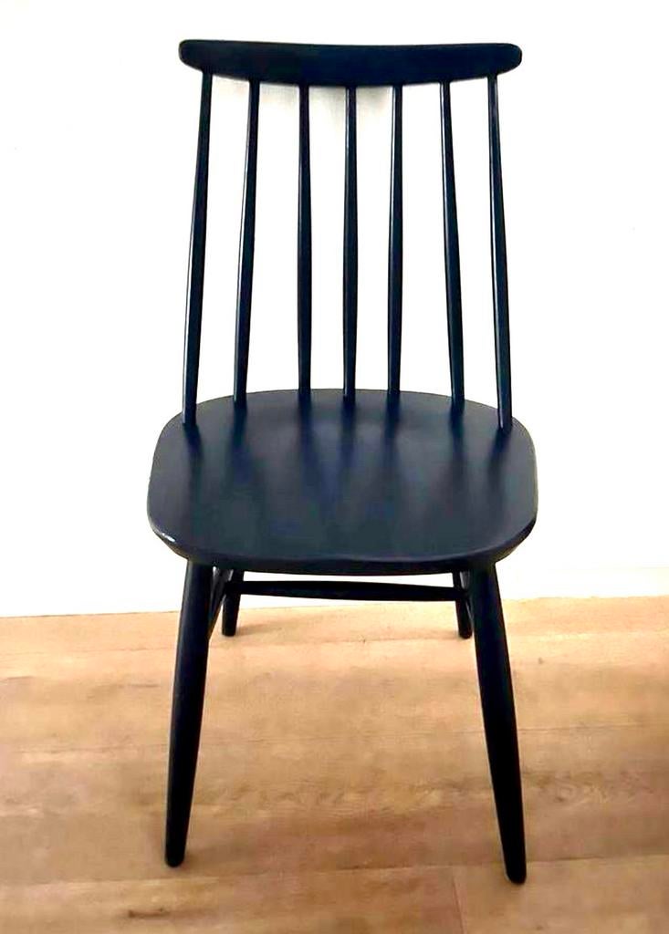 Retro Spijlenstoel / Pastoe stoel, Ophalen, Gebruikt, Zwart, Eén