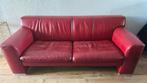 red leather couch, Huis en Inrichting, Banken | Bankstellen, Ophalen, Gebruikt, 150 tot 200 cm, Tweepersoons